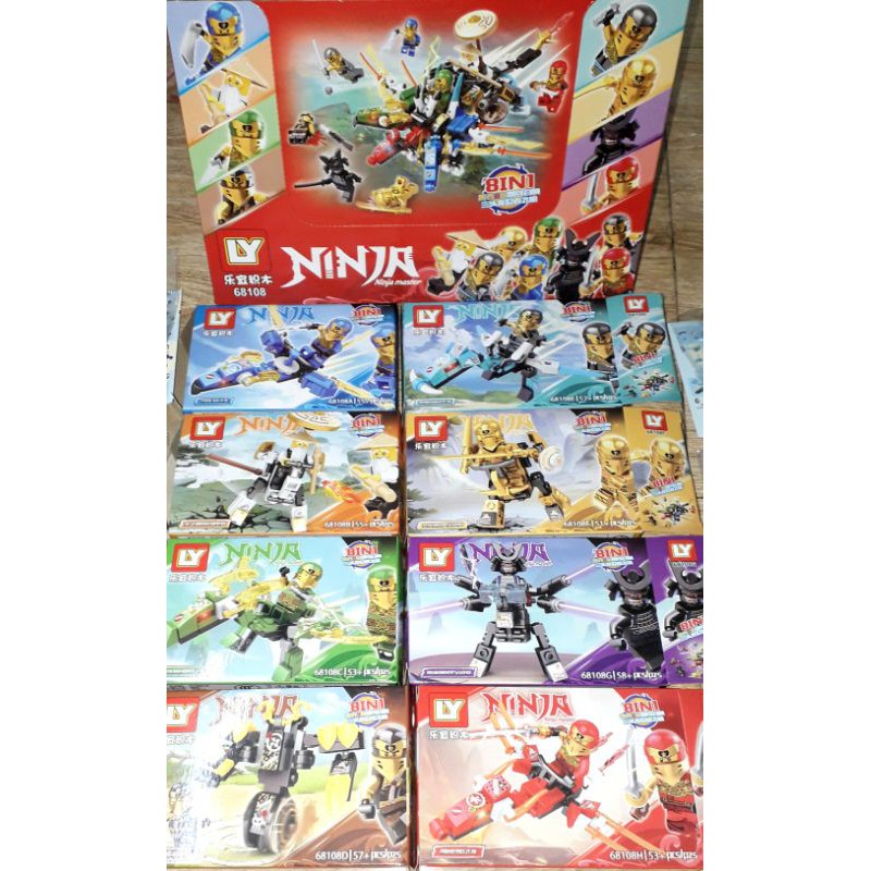 Sét 8 hộp Lắp ráp LegoNinja Phụng Hoàng 3 đầu 68108 có trên 320 chi tiết bằng nhựa rất đẹp