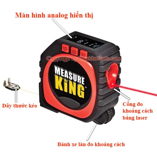 Thước đa năng kĩ thuật số MEASURE KING 3in1