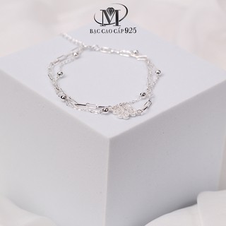 Lắc tay bạc trắng xinh mê bạc ý món quà tuyệt vời dành cho người yêu thương-Trang Sức Bạc MJ