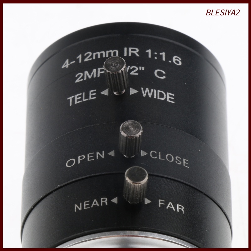 [BLESIYA2]4mm-12mm 1/2&quot; F1.6 Manual Iris  Lens C Mount for Security CCTV Camera