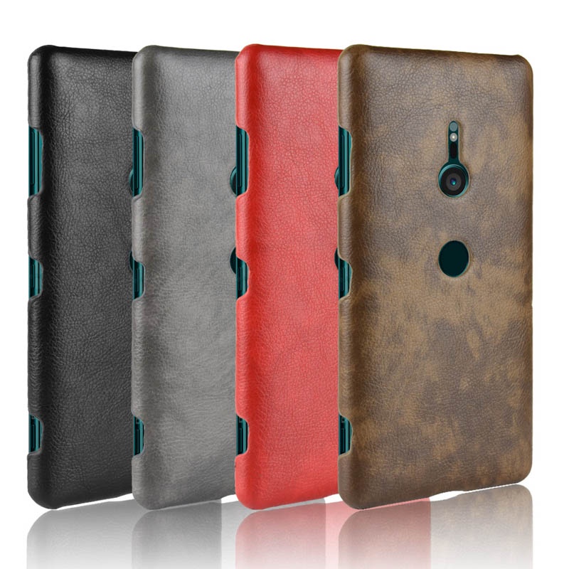 Ốp điện thoại da cứng màu trơn chống rơi cho Sony Xperia Xz4 Xz3 Xz2 Xa2 1 Compact Premium Ultra Plus