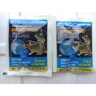  Vua diệt chuột dạng viên 1 con ăn cả đàn  chết  không mùi không gây ngán bả chống đông máu  túi 10 viên nén tiện lợi 