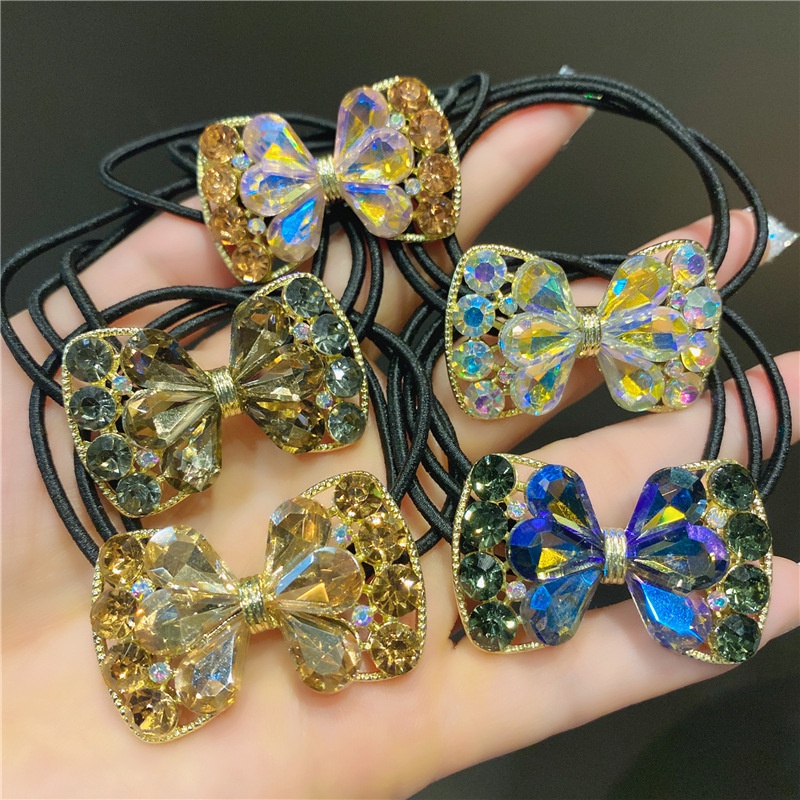Dây Buộc Tóc Cao Su Cột Tóc Đuôi Ngựa Đính Đá Pha Lê Lấp Lánh Phong Cách Hàn Quốc 2022 Thời Trang Mới