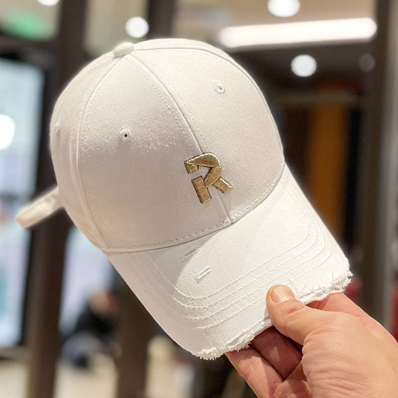 Mũ lưỡi trai rách ❤️ Nón thêu chữ R phong cách Ulzzang form unisex nam nữ