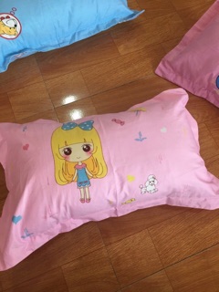 Gối cho bé -Vỏ Cotton 100% size 35*55cm