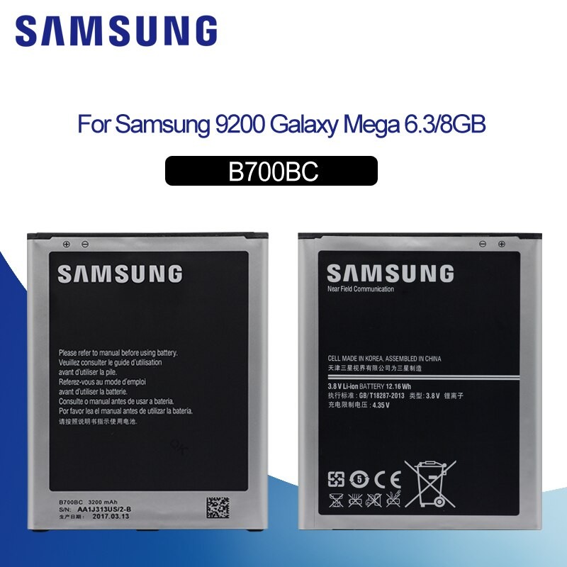 Pin Samsung i9200 / Mega 6.3 (B700BE/3200mAh) SM