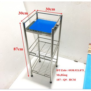 (Q9HCM) - Kệ INOX Cao Cấp 3 Tầng - Kệ Để Nồi Cơm - Kệ Để Nhà Tắm - Kệ Điện Thoại - Mã: KĐT03 - 323288I -