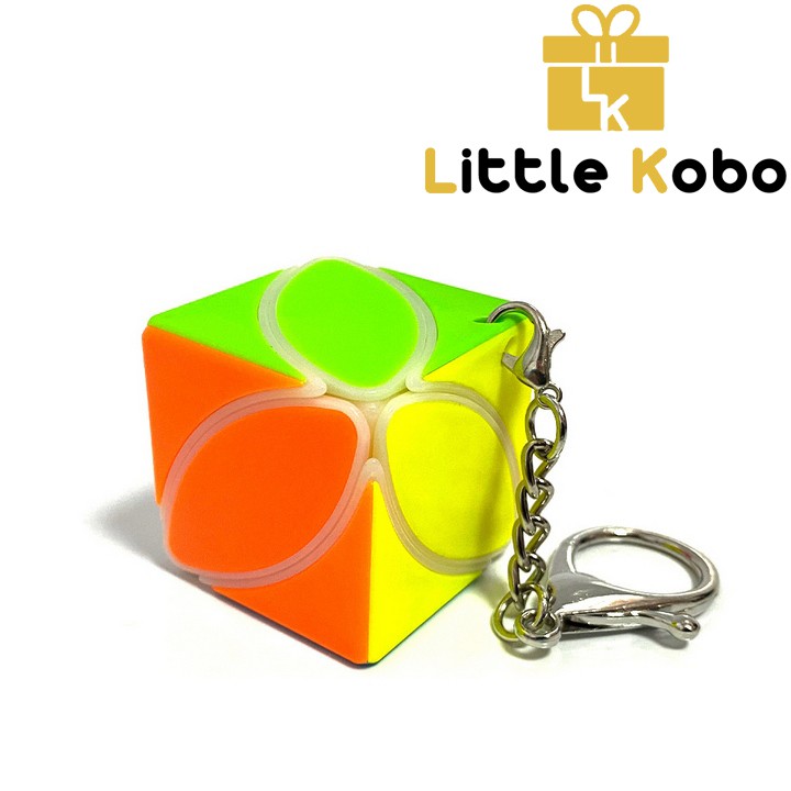 Móc Khóa Rubik Ivy Cube Rubic Biến Thể Stickerless QiYi