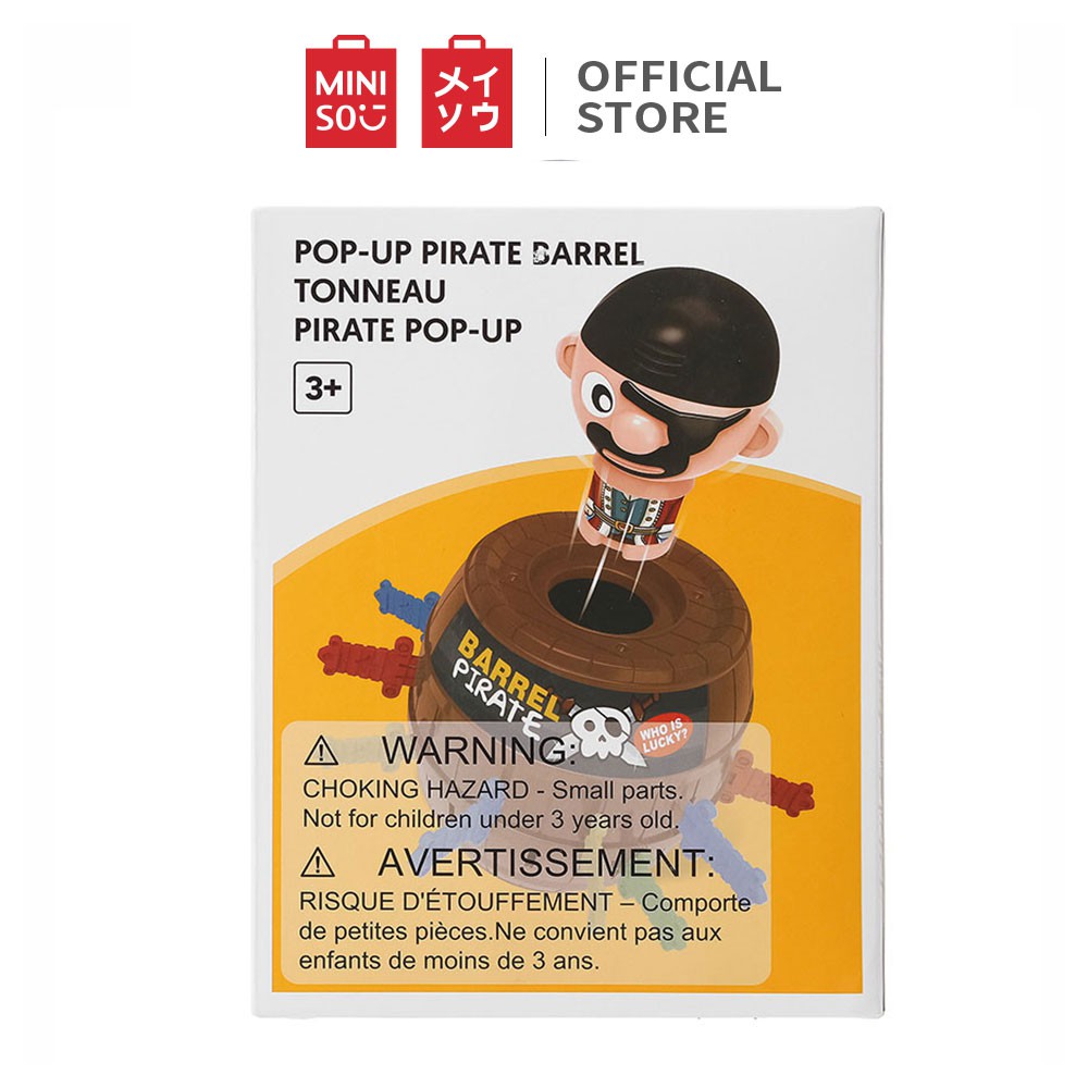 Đồ chơi bằng nhựa Miniso Pop-Up Pirate Barrel - Hàng chính hãng