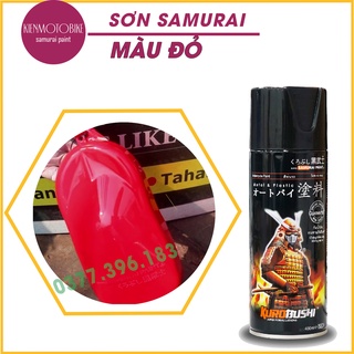 Sơn Samurai màu đỏ Y279 - chai sơn xịt chuyên dụng dành cho sơn xe máy