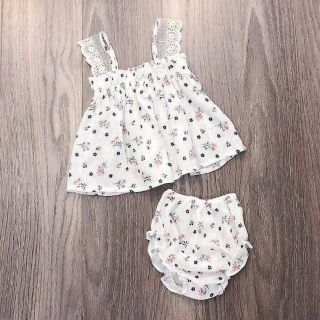 Set bộ thô phối ren cho bé gái