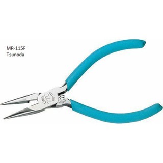 Kìm nhọn không có lưỡi cắt hàm phẳng 115mm Tsunoda MR-115F