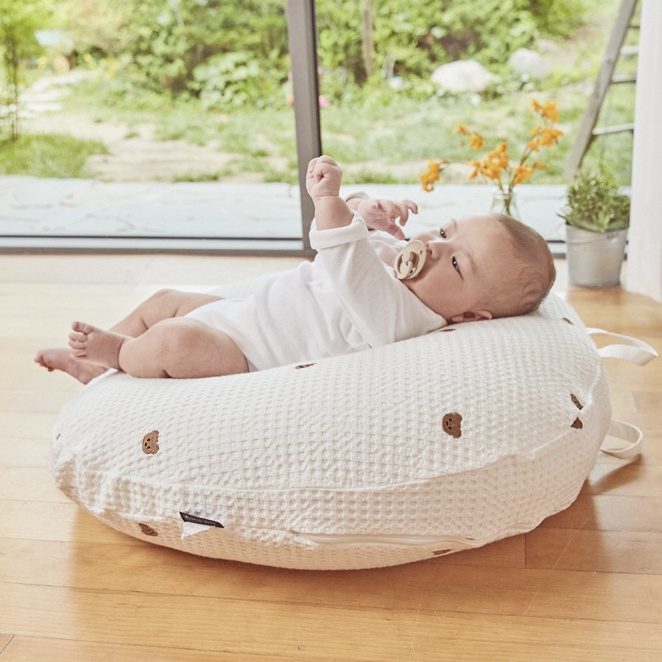 Gối chống trào ngược mẫu Airmesh Rototobebe Hàn Quốc thoáng khí mới nhất cho bé từ sơ sinh - made in Korea