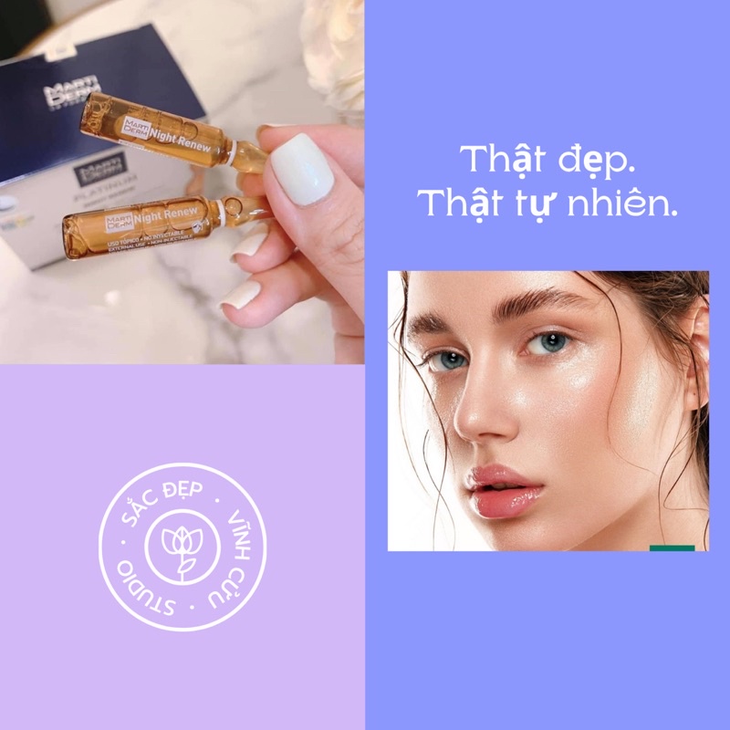 Tinh chất ống bẻ Martiderm Night Renew tái tạo và chống lão hoá da