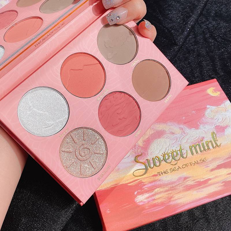 Bảng Phấn Bắt Sáng Và Tạo Khối 6 Màu Lấp Lánh Cao Cấp | BigBuy360 - bigbuy360.vn