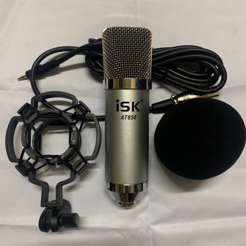 Combo Thu Âm 2 Món Mic AT850+ Card K10 dây live-dây lấy nhạc