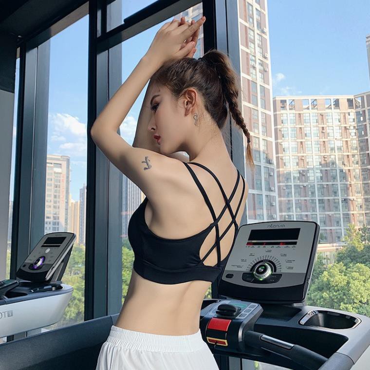 ÁO THỂ THAO NỮ FREESHIP ÁO BRA TẬP YOGA CAO CẤP CHÉO LƯNG A043