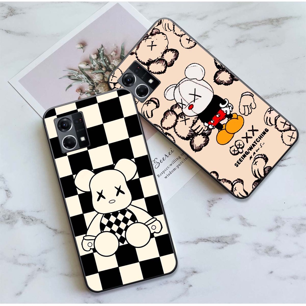 Ốp lưng điện thoại reno 8 4g / reno 8z in hình gấu bearbrick, snoopy