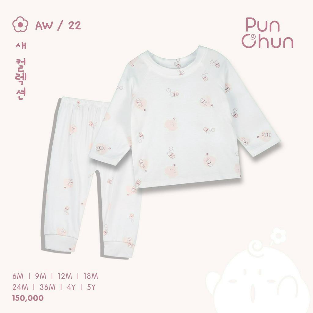 Bộ Quần Áo Dài Tay Raglan PUNCHUN AW22D5