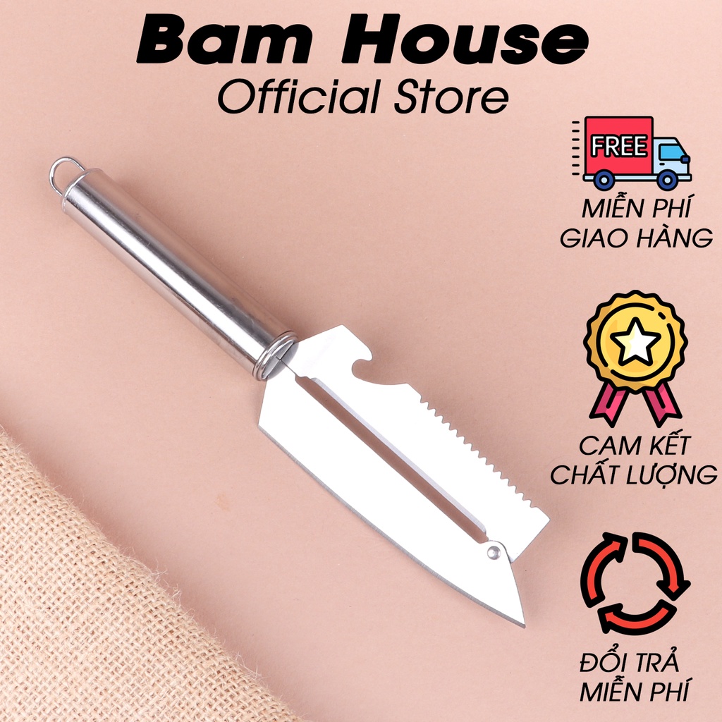 Dao bào đa năng inox Bam House lưỡi dài siêu bén cao cấp BLD04 - Gia dụng bếp