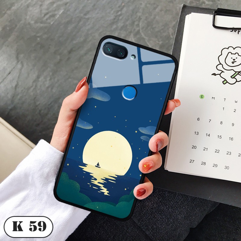 Ốp lưng kính 3D cho Xiaomi MI 8 Lite