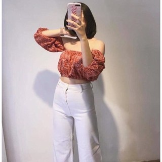 Áo Croptop linen F21