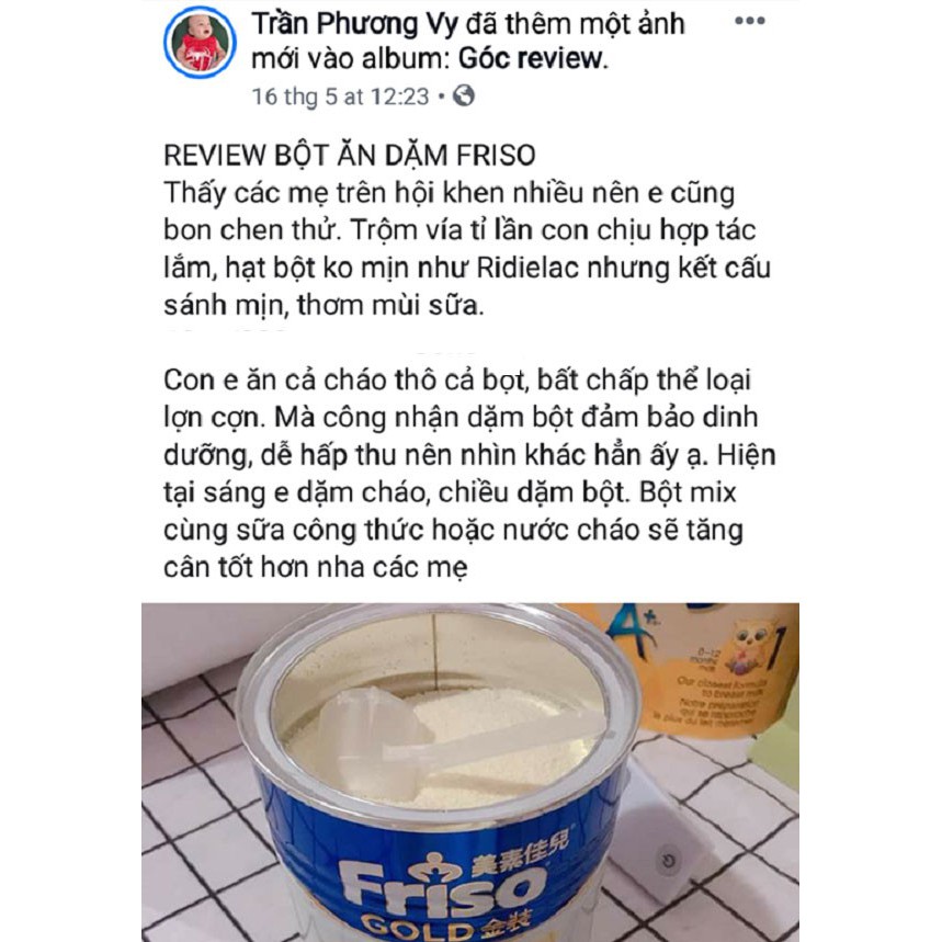 Bột ăn dặm Friso Gold 300g