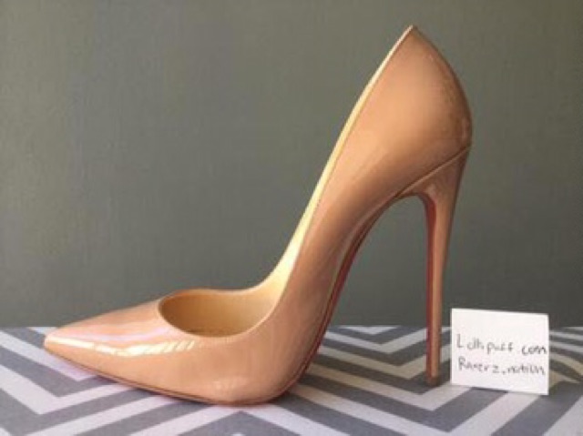 Giày cao gót bít mũi màu da đủ chiều cao