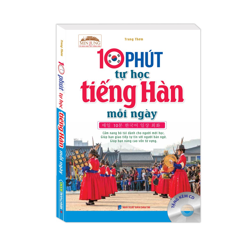 Sách - 10 phút tự học tiếng Hàn mỗi ngày( sách màu)