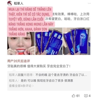 Miếng dán trắng răng 3D WHITE - teeth whitening strips