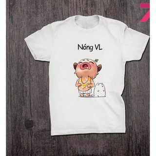 Áo thun nữ form rộng Hàn quốc in hình Quỳnh Aka NÓng VL dễ thương, vải dày mịn mát