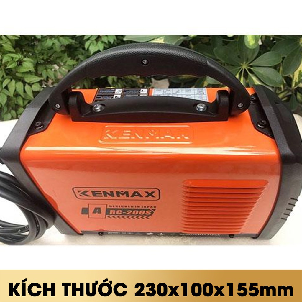 Máy hàn điện tử KENMAX ARC-200S phạm vi điều chỉnh dòng hàn 20A - 200A. Máy hàn đường kính 1.6-3.2mm-MOSACO