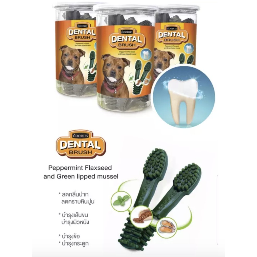 GOODIES DENTA PLUS XƯƠNG BÀN CHẢI VỊ BẠC HÀ SẠCH RĂNG THƠM MIỆNG DENTAL BRUSH