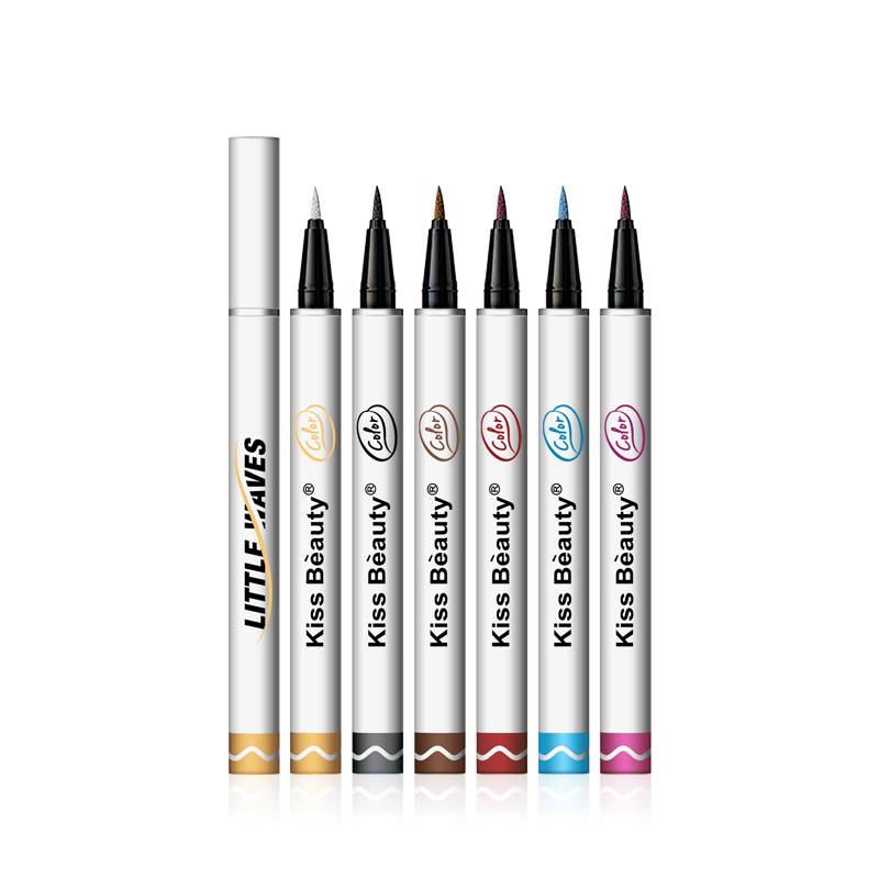 [Hàng mới về] Bút Kẻ Mắt Dạng Lỏng Kiss Beauty Gồm 6 Màu Tùy Chọn Chống Nước Lâu Trôi 0.01mm Tiện Dụng