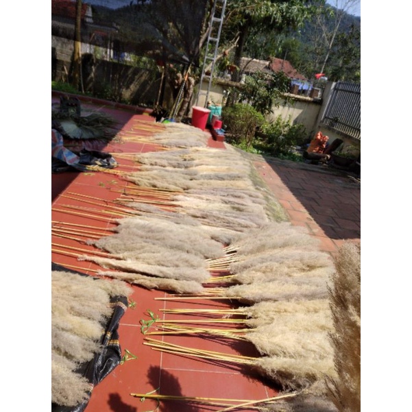 Combo 10 Bông Lau xù zie to decor trang trí