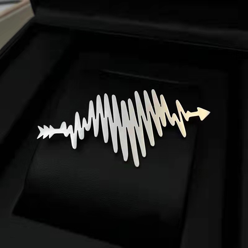 Ecg Ghim Cài Áo Hình Trái Tim Cá Tính Sáng Tạo Thiết Kế Tinh Tế Đơn Giản Độ Chính Xác Cao