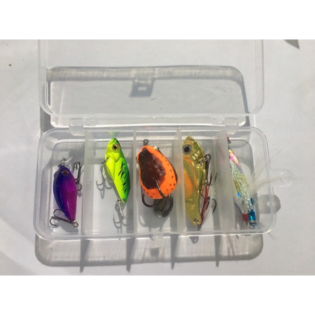 Combo mồi câu lure lặn đủ tầng nước kèm chì và khoá đồ câu FISHING_HD