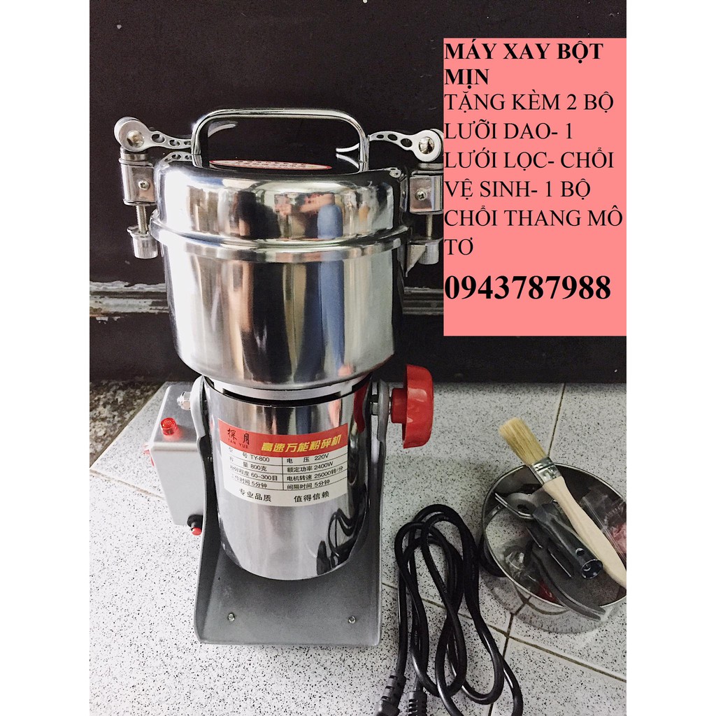 [ẢNH THẬT] MÁY NGHIỀN BỘT SIÊU MỊN- 800G SIÊU NHIỀU NGHIỀN NGŨ CỐC, LÀM BỘT DƯỢC LIỆU