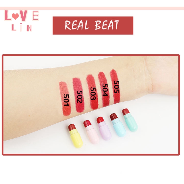 (Hàng Mới Về) Son Môi Dưỡng Ẩm Không Thấm Nước Thiết Kế Hình Viên Thuốc Mini | BigBuy360 - bigbuy360.vn