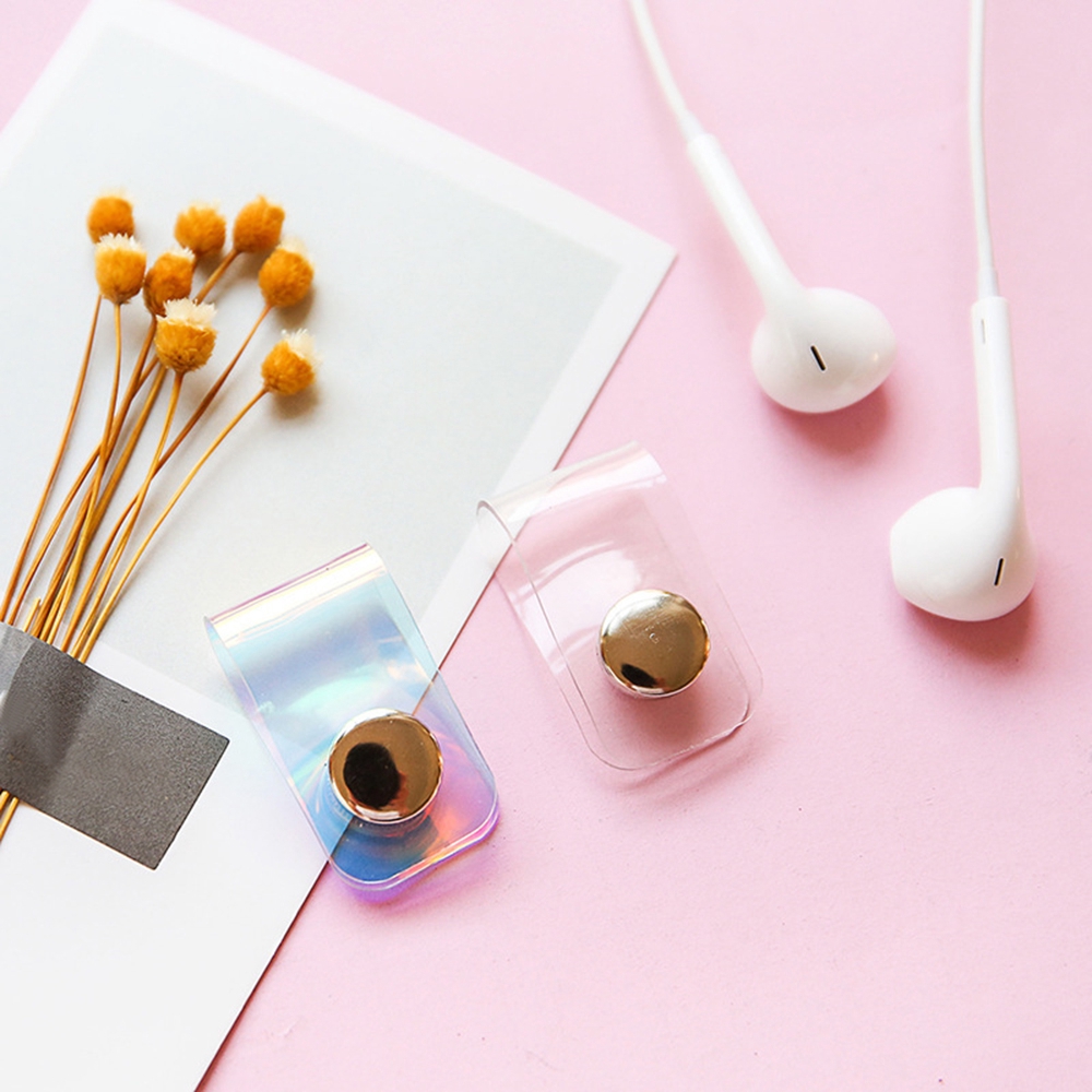 Set 3 kẹp giữ dây cáp tai nghe ABS chất lượng cao