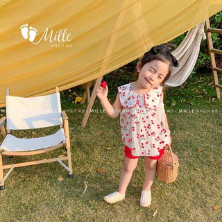 Bộ Cherry 2 màu cho bé gái