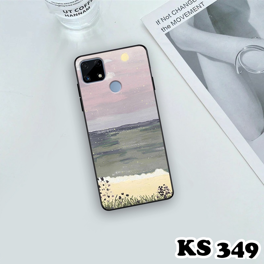 Ốp lưng Oppo Realme C25 - Realme C25y - Realme C25s - Ốp Oppo in hình Cánh đồng hoa - Chất liệu TPU siêu bền