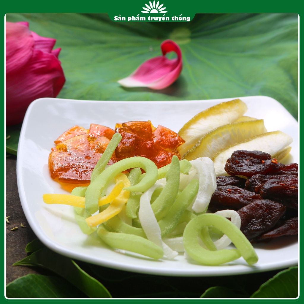 Combo 4 hũ mứt tết ít ngọt và ngon làm quà tặng | BigBuy360 - bigbuy360.vn