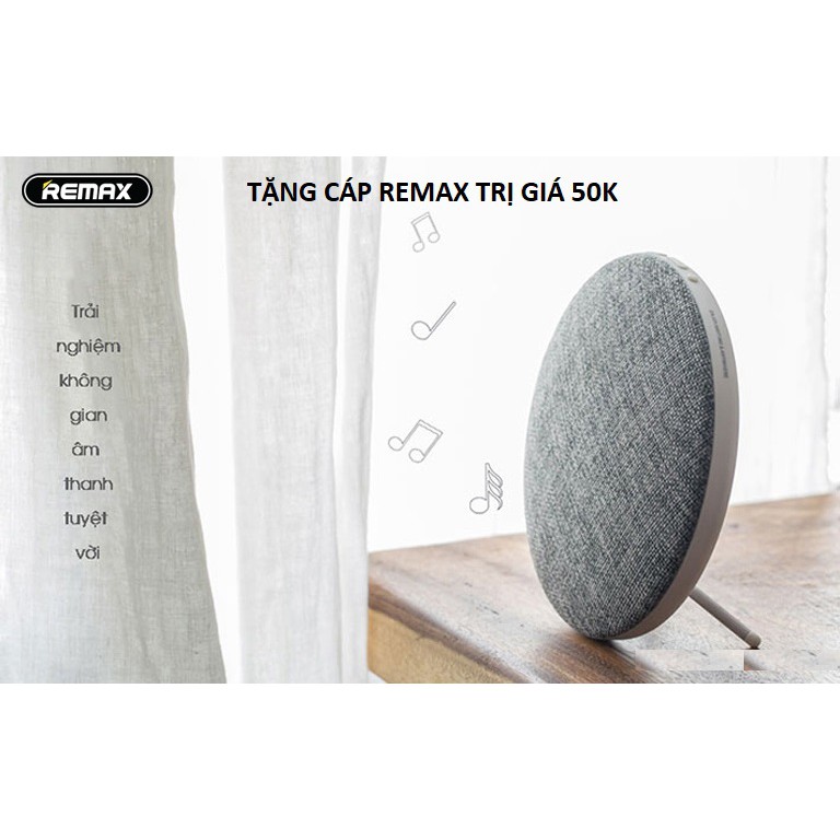 Loa Bluetooth RB - M9/ Remax bọc vải âm chất công suất kép 3.5W TẶNG CÁP