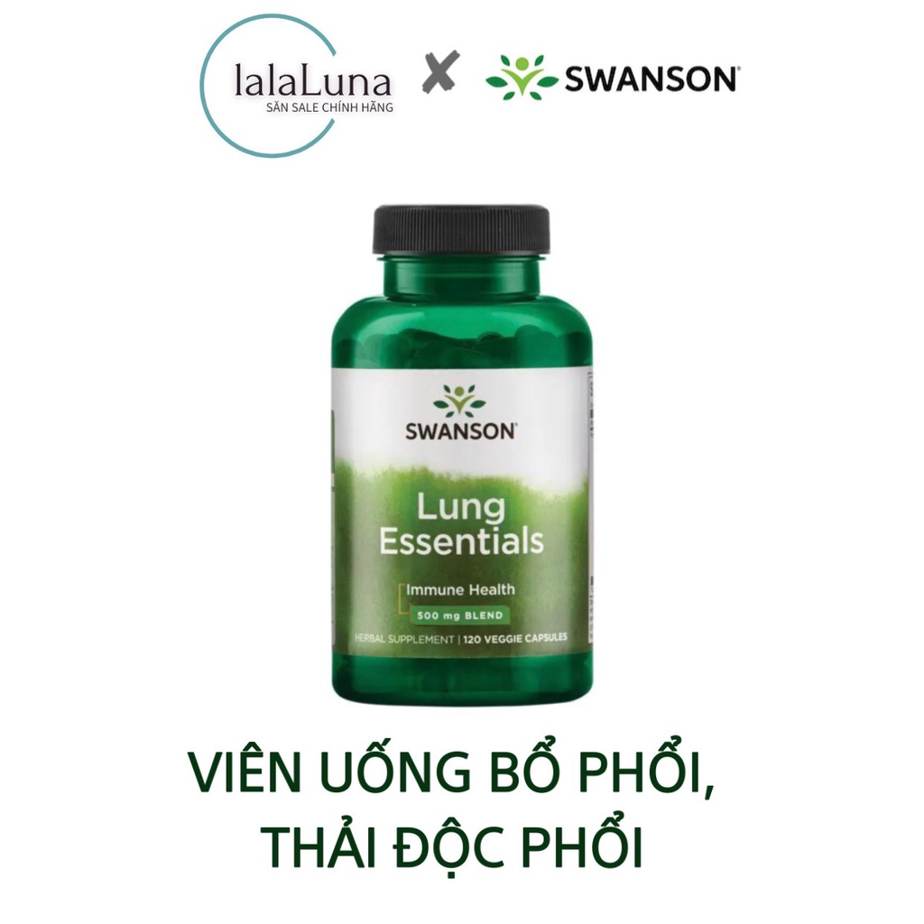 Viên uống bổ phổi, Swanson Lung Essentials của Mỹ