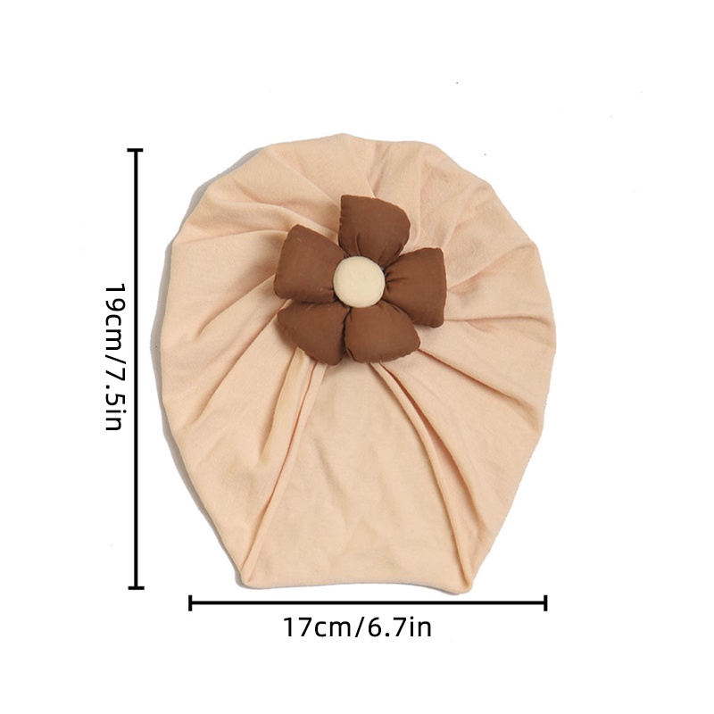 Mũ Turban In Hoa Màu Sắc Dễ Thương Thời Trang Mùa Hè Thoáng Khí Co Giãn Cho Bé
