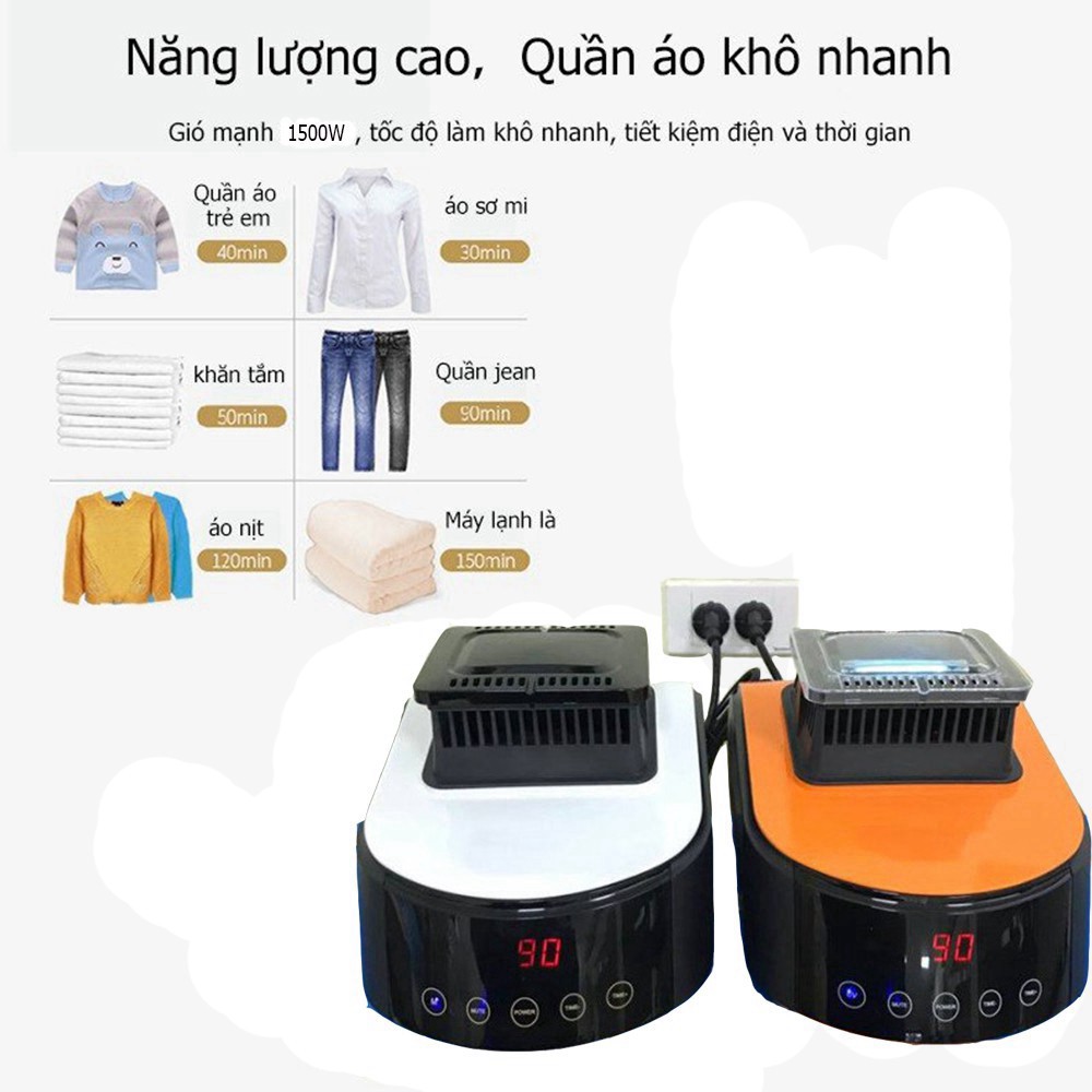 [BH 1 Năm] Tủ Sấy Quần Áo- Quạt Sấy 360 Độ, Thổi Gió 3 Hướng- 2 Tầng Khung Inox Chắc Chắn. Có Điều Khiển Từ Xa