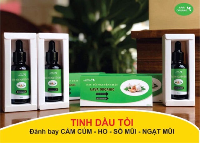 Tinh dầu tỏi nguyên chất 30ML Lava Organic