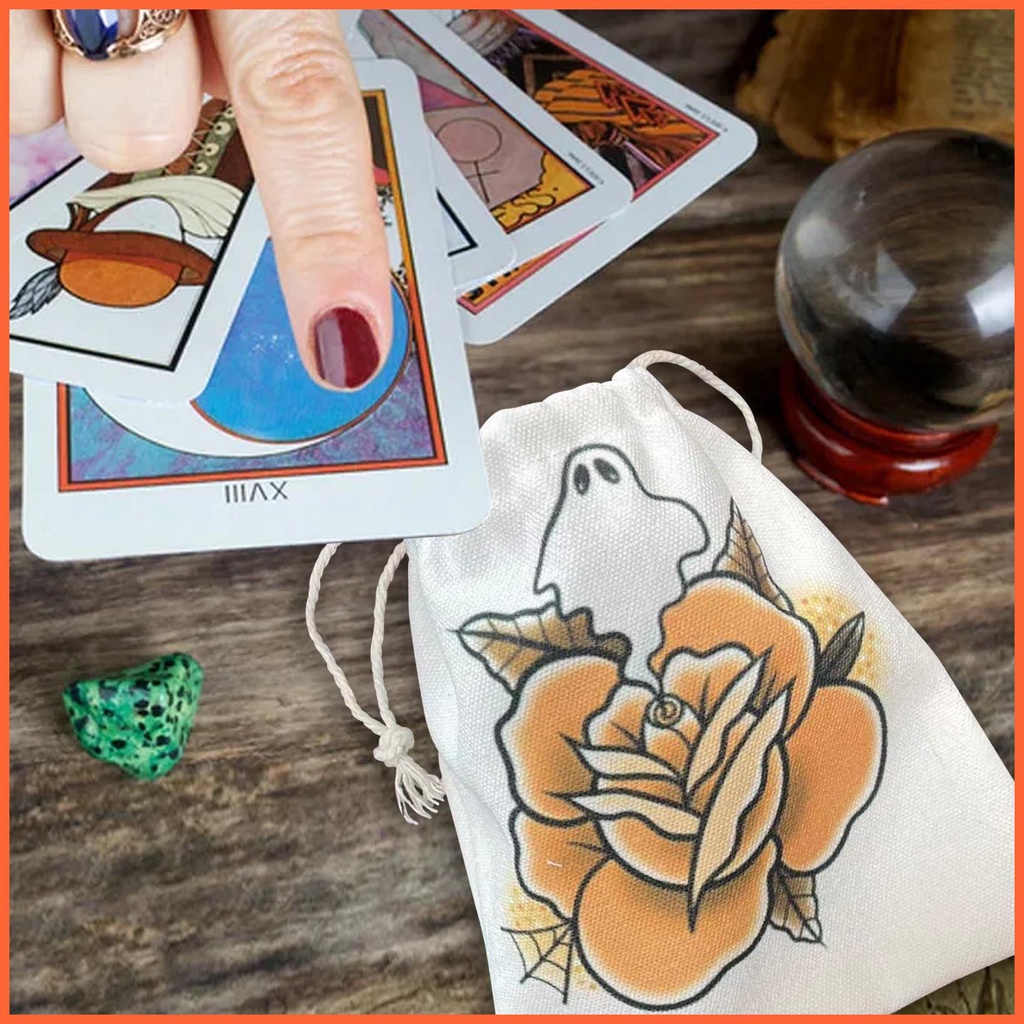 Túi Nhung Dây Rút Đựng Bài Tarot / Thẻ Bài Tarot Tiện Dụng
