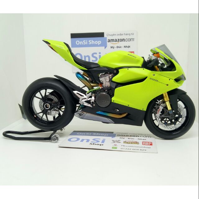 DUCATI 1199 PANIGALE 1/12 MÔ HÌNH XE TAMIYA ĐỘ ( NEON)